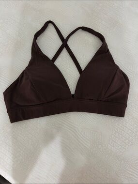 Women’s Brown Cross-Back Bralette